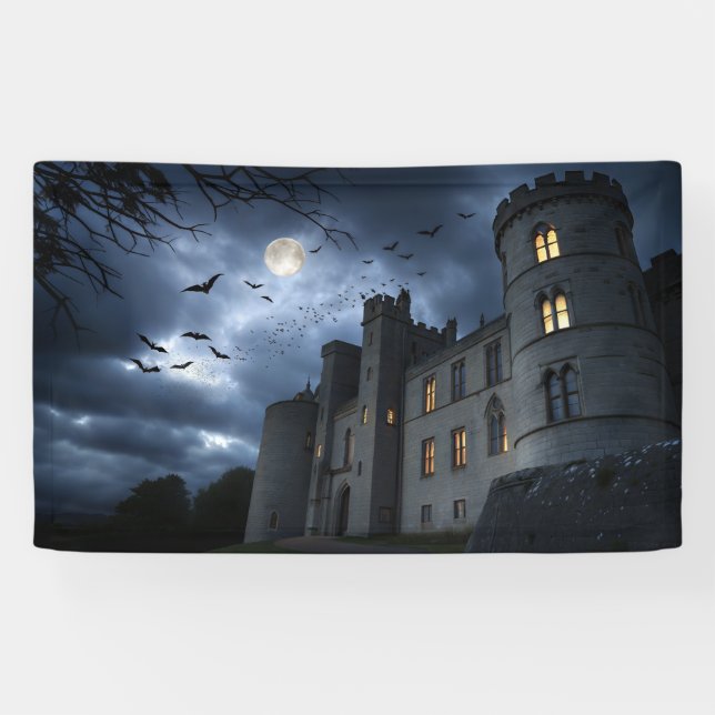 Banderoles Minuit au Château de Dracula (Horizontal)