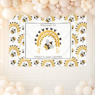 Banderoles Mod Arc-en-ciel Bumblebee Abeille à Miel Baby Show