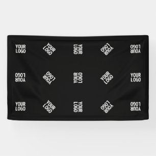 Banderoles Modèle de Motif Logo moderne unique Black