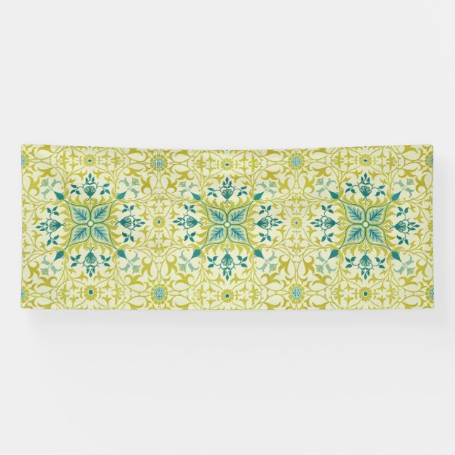 Banderoles Modèle de plafond vert citron sans couture de Will (Horizontal)
