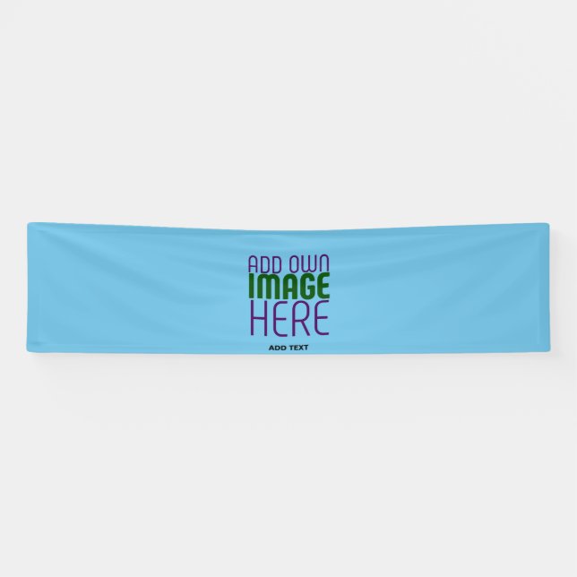 BANDEROLES MODÈLE DE TEXTE D'IMAGE BLEU SKY SWAG MODERNE MODI (Horizontal)