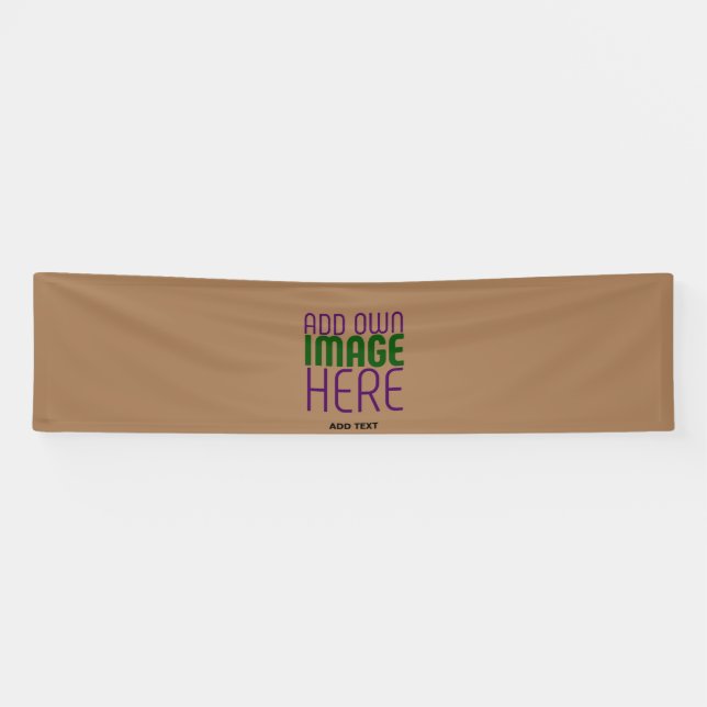 BANDEROLES MODÈLE DE TEXTE D'IMAGE BROWN SIMPLE MODERNE (Horizontal)