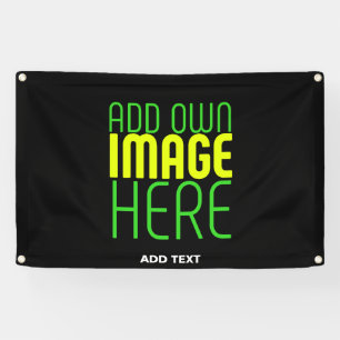 BANDEROLES MODÈLE DE TEXTE D'IMAGE NOIRE SIMPLE ET MODERNE