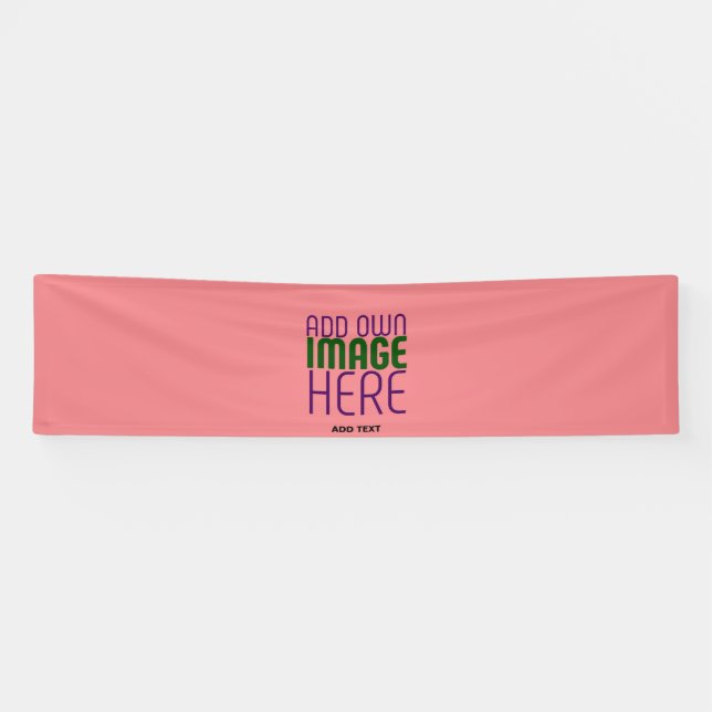 BANDEROLES MODÈLE DE TEXTE D'IMAGE ROSE MODERNE ÉDITABLE SAUM (Horizontal)