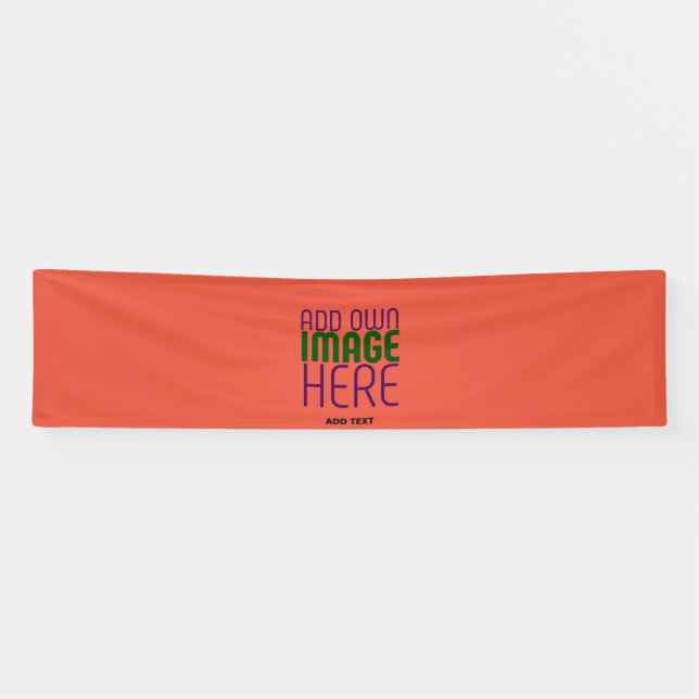 BANDEROLES MODÈLE DE TEXTE D'IMAGE ROUGE DE TOMATE ÉDITABLE M (Horizontal)