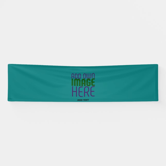 BANDEROLES MODÈLE DE TEXTE D'IMAGE VERTE TURQUOISE MODERNE (Horizontal)