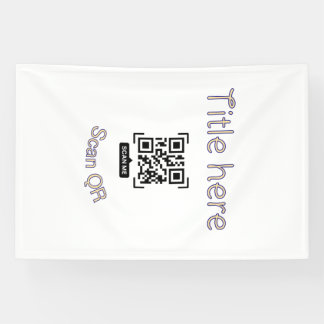 Banderoles Modèle d'événement commercial avec scan de code Q 