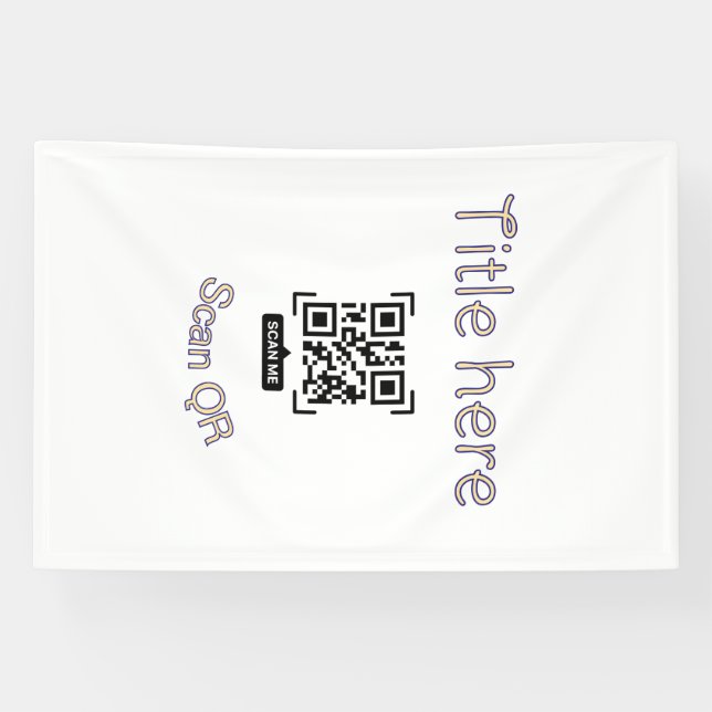 Banderoles Modèle d'événement commercial avec scan de code Q  (Horizontal)