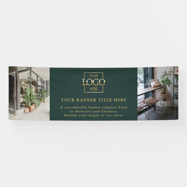 Banderoles Modern Minimalist Custom Business Logo  (Horizontal)