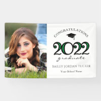 Moderne 2022 Green Photo Graduation