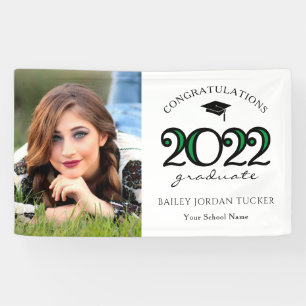 Banderoles Moderne 2022 Green Photo Graduation