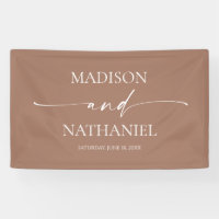 Moderne minimaliste élégant Mocha Mousse Mariage