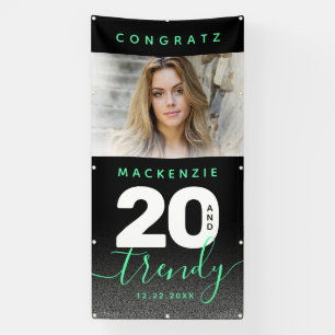 Banderoles Moderne Mint Green 20 et tendance