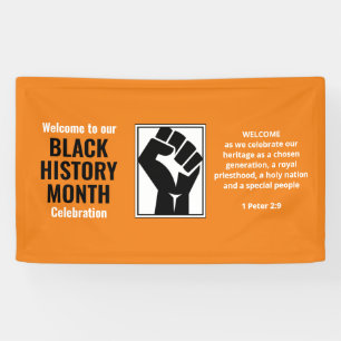 Banderoles MOIS D'HISTOIRE NOIRE   Alimentation   Bienvenue 
