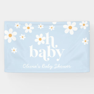 Banderoles Mon bébé ! Baby shower de bouho Retro Daisy