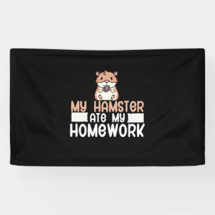 Banderoles Mon Hamster A Mangé Ma Maison