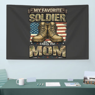 Banderoles Mon soldat préféré m'appelle maman
