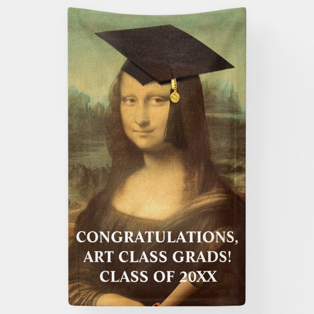 Banderoles Mona Lisa Graduation (Vertical)