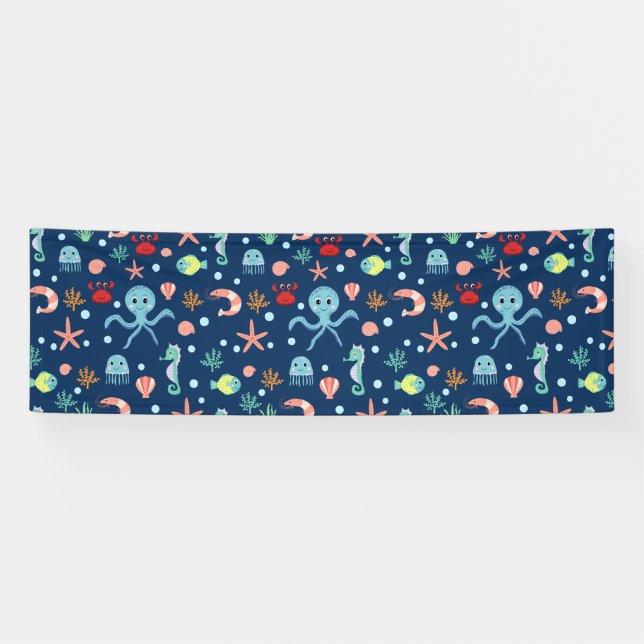 Banderoles Monde marin (Horizontal)