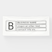 Monogramme élégant et nom de l'entreprise (ou autr