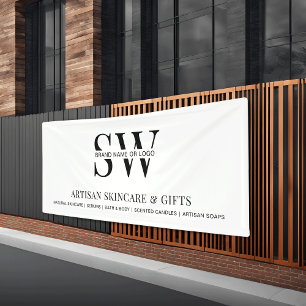 Banderoles Monogramme minimaliste Affaires Contexte promotion