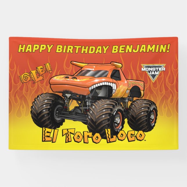 Banderoles Monster Jam - El Toro Loco Anniversaire (Horizontal)
