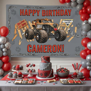 Banderoles Monster Jam - Monster Mutt Anniversaire