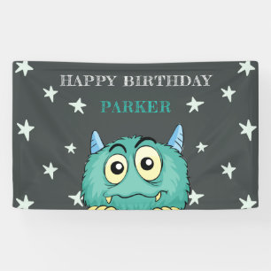 Banderoles Monster Thème Anniversaire