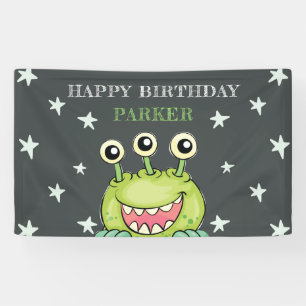 Banderoles Monster Thème Anniversaire