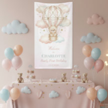 Montgolfière Beary Sweet pour un 1er anniversaire