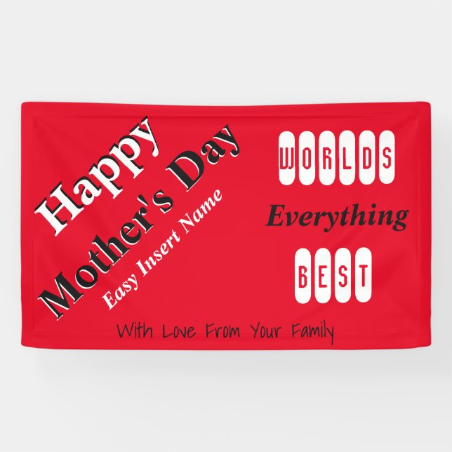 Banderoles Mothers Day Easy Tailer (Horizontal)
