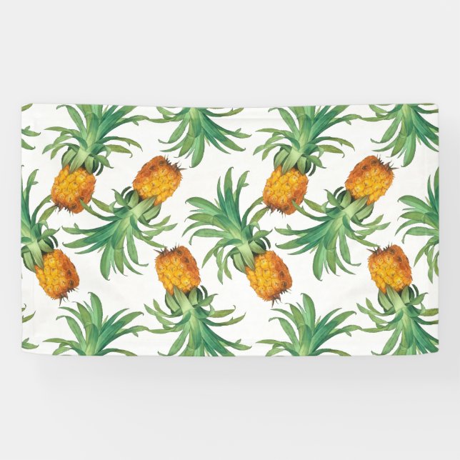 Banderoles Motif ananas (Horizontal)