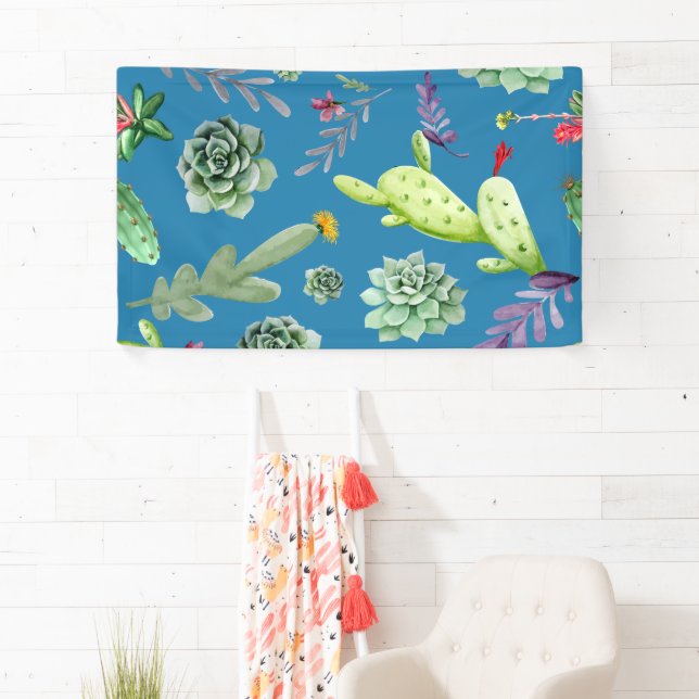 Banderoles Motif Cactus 5 (En situation)