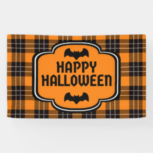 Banderoles Motif carreaux Halloween