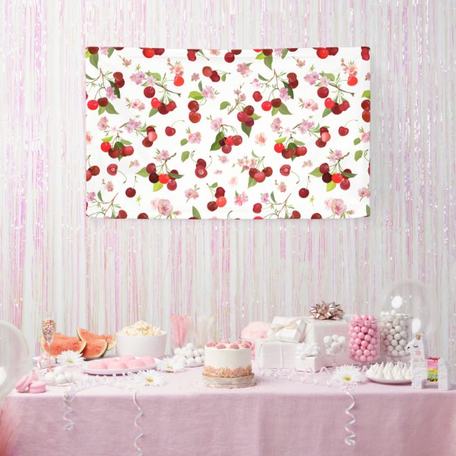 Banderoles Motif Cerise 1 (Fête)