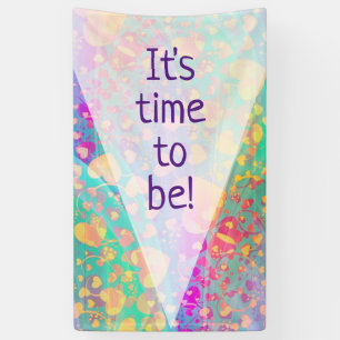 Banderoles Motif d'amour de cœur Design pastel