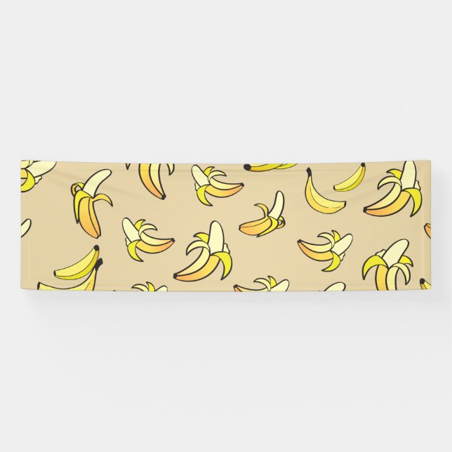 Banderoles Motif de banane (Horizontal)
