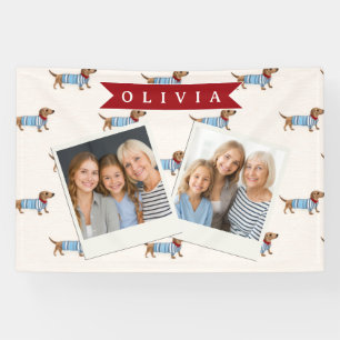 Banderoles Motif de chien Dachshund mignon et chic personnali