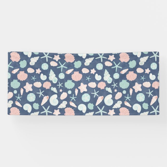Banderoles motif de coquillages (Horizontal)