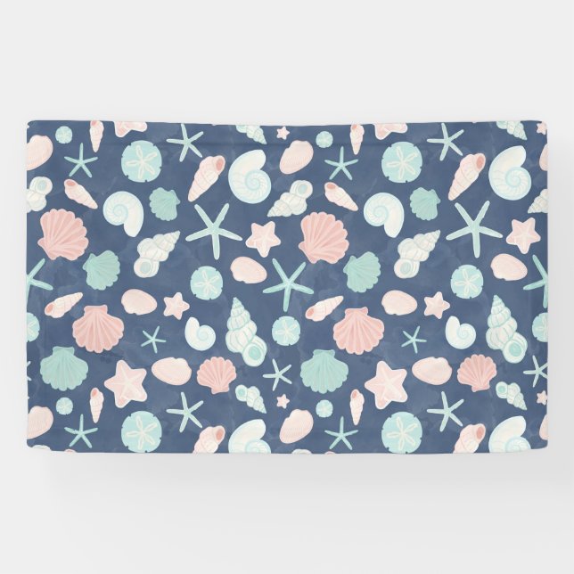 Banderoles motif de coquillages (Horizontal)