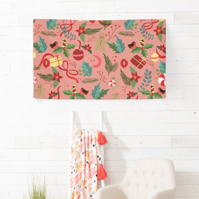 Banderoles Motif de Noël 2 (En situation)