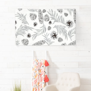 Banderoles Motif de Noël, Pine Snow 7