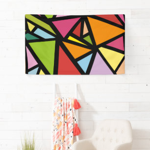 Banderoles Motif de triangles colorés 3