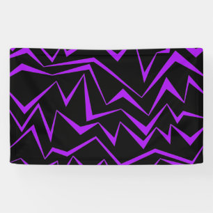 Banderoles motif de zigzag géométrique Abstrait, audacieux et