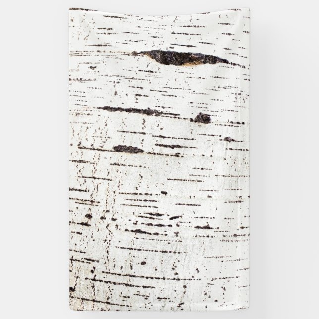 Banderoles Motif d'écorce de bouleau (Vertical)