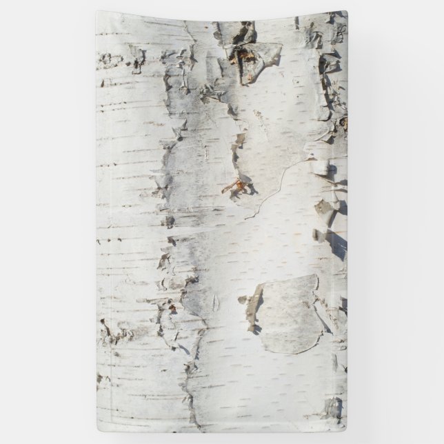 Banderoles Motif d'écorce de bouleau (Vertical)