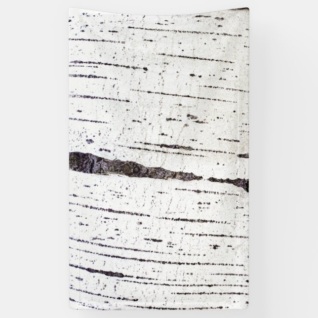 Banderoles Motif d'écorce de bouleau (Vertical)