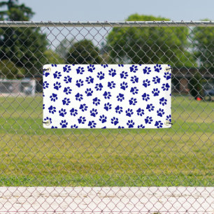 Banderoles Motif Des Paws, Paws Chiens, Paws Bleus Marine