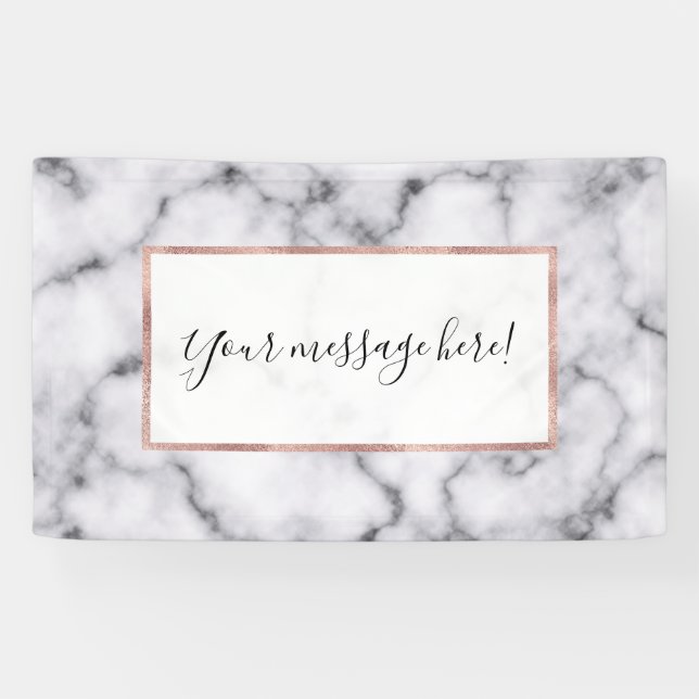 Banderoles Motif en pierre de marbre noir moderne (Horizontal)
