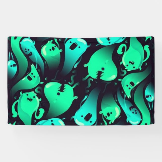 Banderoles Motif fantôme (Horizontal)